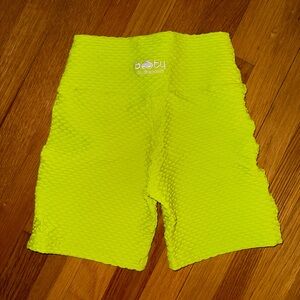 Booty by Brabants Women's Neon Yellow Shorts